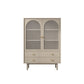 Contemporary Solid Wood Accent Cabinet Beige 2/4-Drawer Chest with Rattan Accent Clearhalo 'Cabinets & Chests' 'cabinets_chests' 'furn' 'furn_cabinets_chests' 'Furniture' 'Living Room Furniture' 1200x1200_05adfd50-2fd7-48de-9e70-b70aecbb93f6