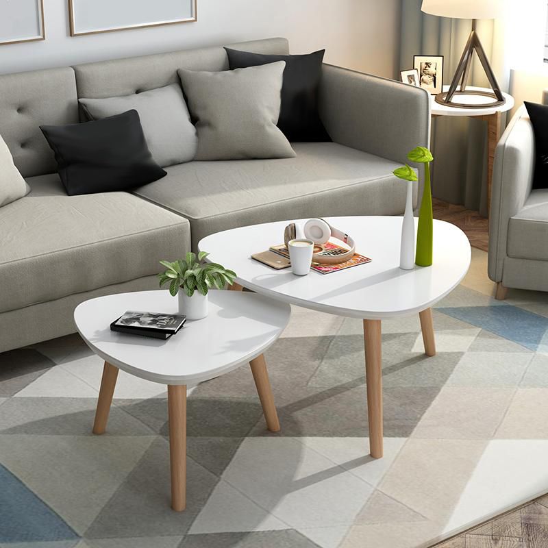 Contemporary Coffee Table Wooden 4 Legs Coffee Cocktail Table Clearhalo 'Coffee & Accent Tables' 'Coffee Tables' 'coffee_tables' 'furn' 'furn_coffee_tables' 'Furniture' 'Living Room Furniture' 1200x1200_05af35fa-fd78-4e53-9ea0-35666b60517f
