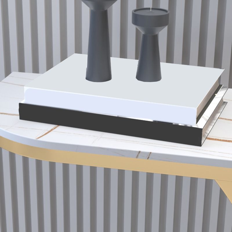 Console in ardesia glam tavolo mezzano con console resistente al graffi di ferro resistente alla macchia