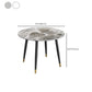 Modern 1/5 Pieces Dining Set Round Stone Dining Table for Living Room