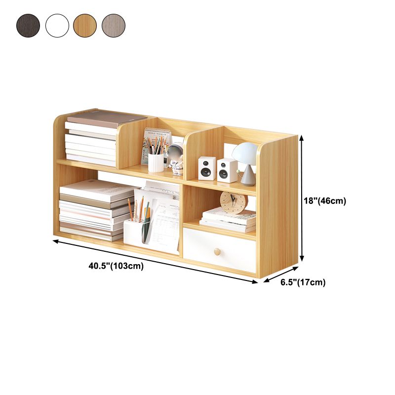 Modern Style Bookshelf Engineer Wood Bookcase with Drawer for Home Clearhalo 'Bookcases' 'furn' 'furn_bookcases' 'Furniture' 'Office Furniture' 1200x1200_05b42d62-f884-443f-8571-afde19b3ade3