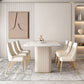 Modern Leatherwear Dinette Set 1/4/5/7 Pieces White Sintered Stone Top Dining Table Set Clearhalo 'Dining Room Sets' 'Dining Tables & Seating' 'dining_room_set' 'furn' 'furn_dining_room_set' 'Furniture' 'furniture_dining_room_set' 'Kitchen & Dining Furniture' 1200x1200_05b47e1c-2a92-4521-ac70-1e29829c391c