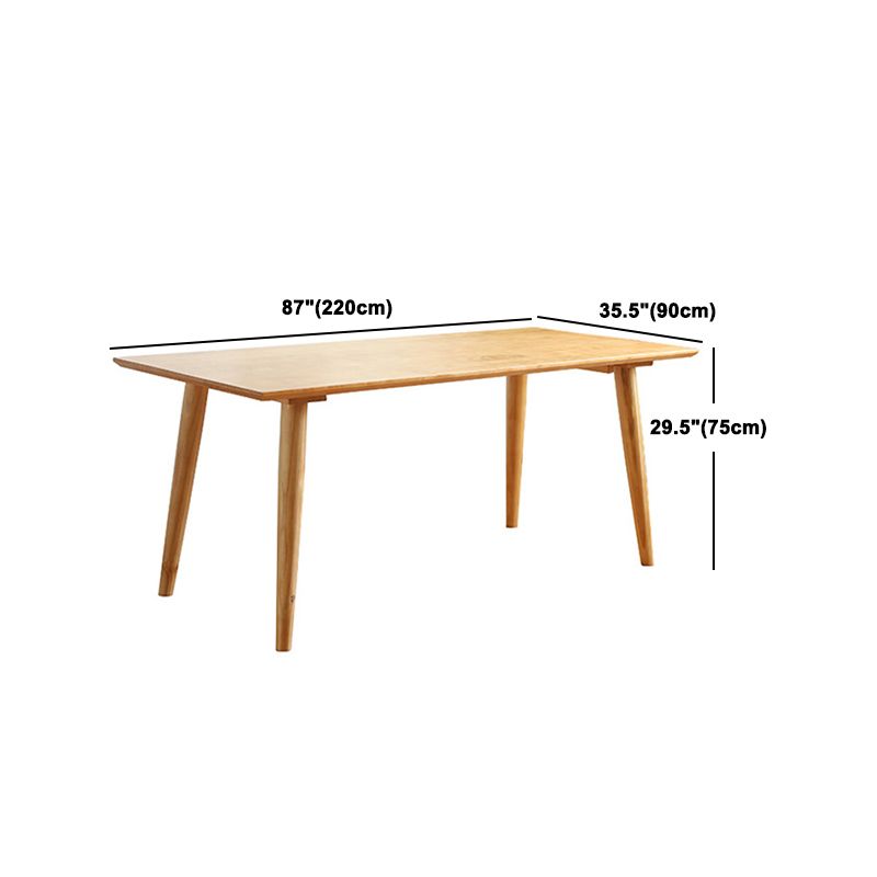 Juego de mesa de madera rectangular tradicional 1/2/5 piezas de comedor para el hogar