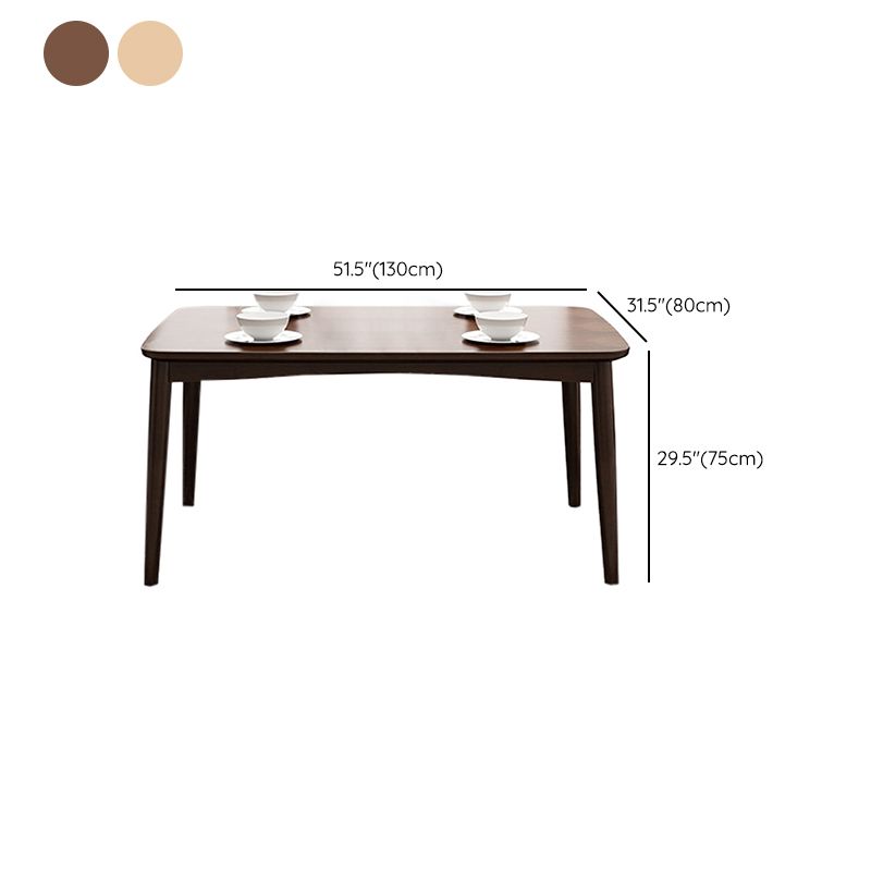 Rectangle Wood Dining Table Contemporary Dinner Table with 4 Legs Clearhalo 'Dining Tables & Seating' 'Dining Tables' 'dining_table' 'furn' 'furn_dining_table' 'Furniture' 'Kitchen & Dining Furniture' 1200x1200_05b4ebc9-ad67-40f2-b59e-443fc797049b