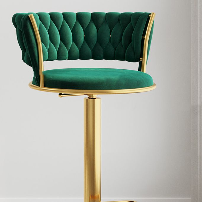 Modern Style Adjustable Backrest Counter Stool with Gold Base and Leather Cushion Clearhalo 'Bar Furniture' 'Bar Stools' 'bar_stools' 'furn' 'furn_bar_stools' 'Furniture' 'Kitchen & Dining Furniture' 1200x1200_05b65e58-16e3-4f5d-8028-cb2a869fb376