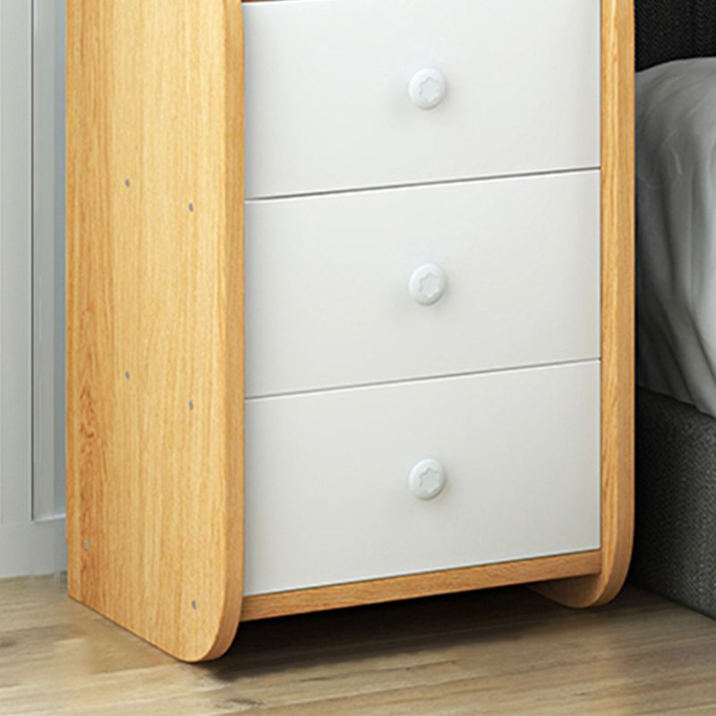 Moderne Nachahmung Holz Nachttisch Schubladen Aufbewahrung 20 Zoll H Night Tisch