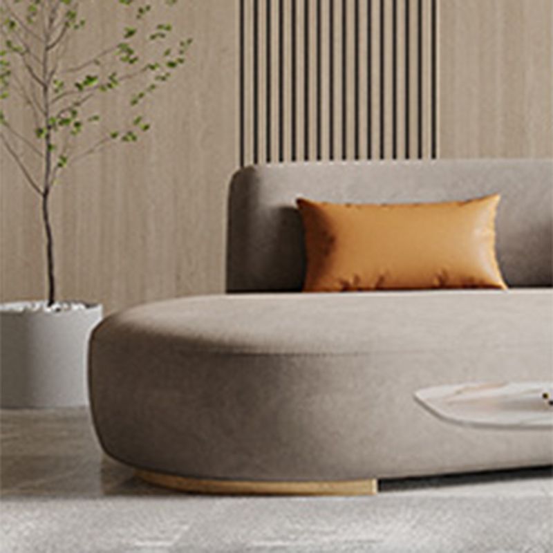 Contemporary 33.5" H Faux Leather Armless Sofa For Living Room