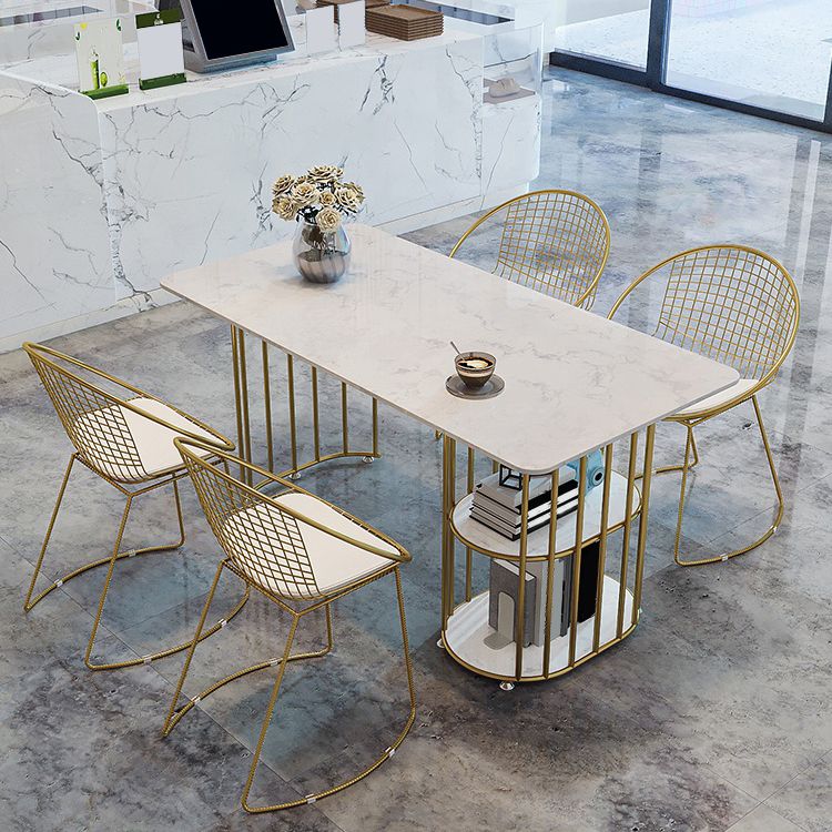 Nordic 1/2/5 Pieces Dining Set White Stone Top Dining Furniture Clearhalo 'Dining Room Sets' 'Dining Tables & Seating' 'dining_room_set' 'furn' 'furn_dining_room_set' 'Furniture' 'Kitchen & Dining Furniture' 1200x1200_05bb8658-361f-49fd-9be9-16f1f0d35b4a