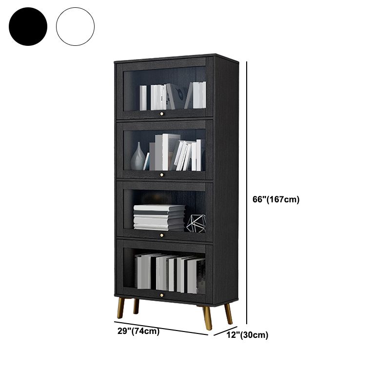 Libreria moderna in legno, libreria geometrica per qualsiasi stanza, 12 "W