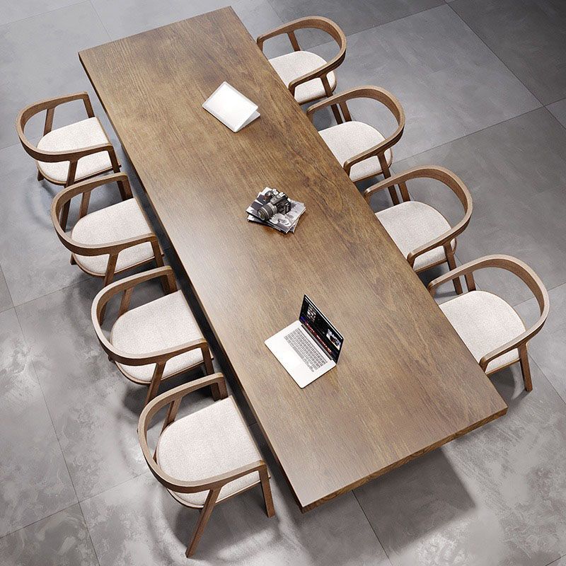 MODERNA DESCA OFFEGNO IN LEGNO STRADA 29,5 "H DESCIO RETTANGOLARE