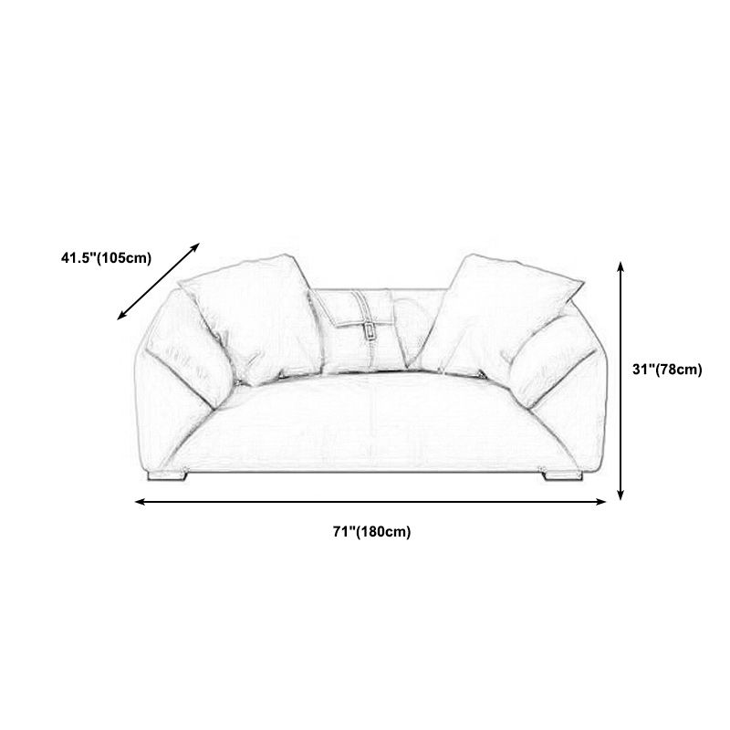 Contemporary Standard Sofa Pillow Top Arm Bench Seating with Pillows Clearhalo 'furn' 'furn_sofas' 'Furniture' 'furniture_sofas' 'kitchen' 'kitchen_sofas' 'Living Room Furniture' 'Sofa' 'sofas' 1200x1200_05bc0cbe-7d1e-48ef-a4cd-c1da8aa87d83