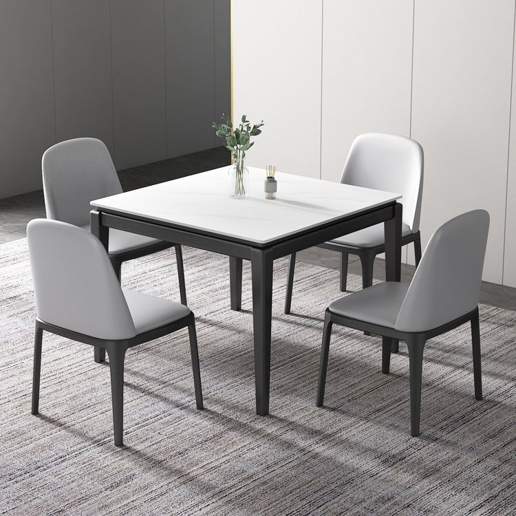 4-foot Stone Dining Site Table Industrial Style Square Dining Table for Home Clearhalo ' dining_table' 'Dining Tables & Seating' 'Dining Tables' 'furn' 'furn_dining_table' 'Furniture' 'furniture_dining_table' 'Kitchen & Dining Furniture' 'kitchen&dining_furn' 'kitchen' 'kitchen_dining_table' 1200x1200_05be12eb-0acd-4c7c-9303-321da8b9b085