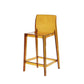 Contemporary Acrylic Armless Low Back Bar Stool with Footrest