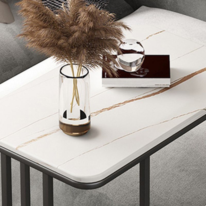 Slate Rectangular Side Table Modern Minimalist Sofa Corner Table