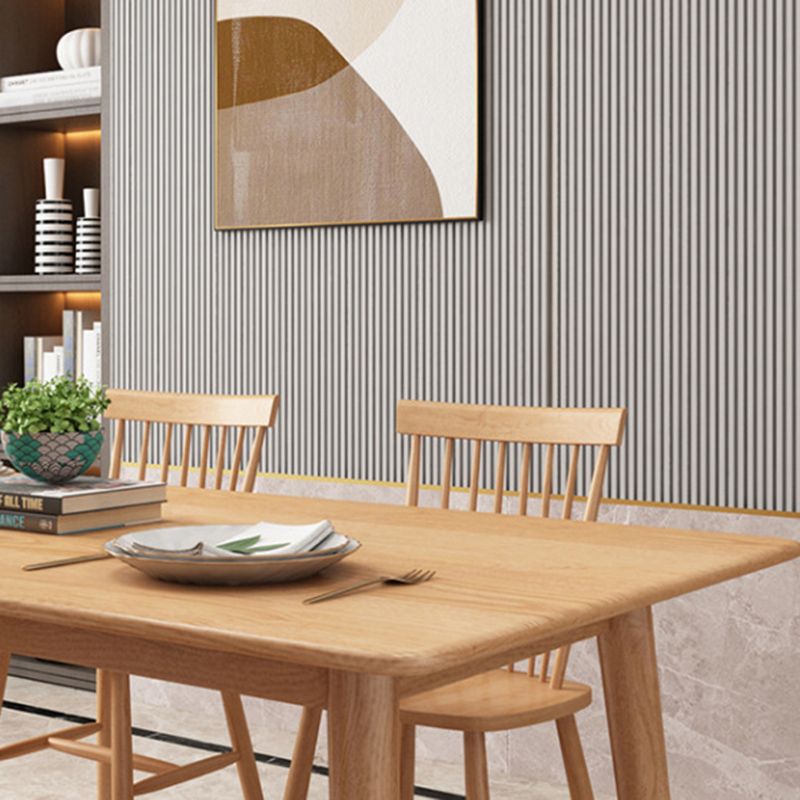 Contemporary 1/2/5/7 Pieces Furniture Rectangle Solid Wood Dining Table Set in Natural Clearhalo 'Dining Room Sets' 'Dining Tables & Seating' 'dining_room_set' 'furn' 'furn_dining_room_set' 'Furniture' 'Kitchen & Dining Furniture' 1200x1200_05bf1c01-120f-45ae-98f8-e1214f90c7b9