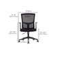 18" Wide Modern Desk Chair Breathable Air Grid Black Office Chair Clearhalo 'furn' 'furn_office_chair' 'Furniture' 'Office Chairs' 'Office Furniture' 'office_chair' 1200x1200_05c09328-0521-4f34-9d3b-c4bf0e982f7d