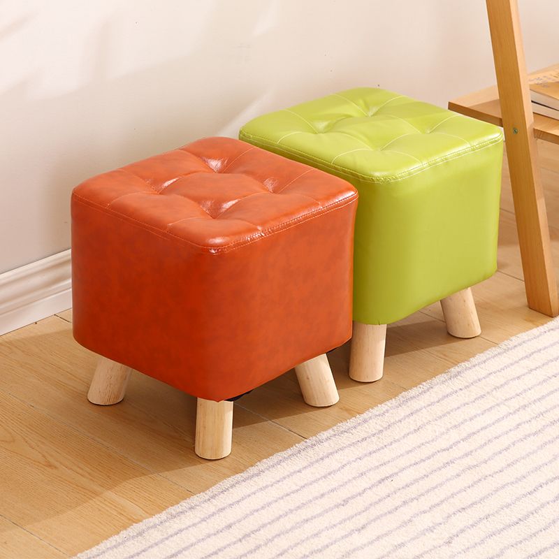 Modern Style Standard Square Leather Standard for Living Room Clearhalo 'furn' 'furn_ottomans_poufs' 'Furniture' 'Living Room Furniture' 'Ottomans & Poufs' 'ottomans_poufs' 1200x1200_05c0dc97-8761-40e2-bda5-e5742bc3478b