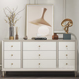 Modernism Accent Table Nightstand Storage Drawer Bed Nightstand with 8/9 Drawers for Home