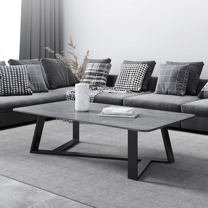 17"H Contemporary Coffee Table Single Slate Coffee Cocktail Table Clearhalo 'Coffee & Accent Tables' 'Coffee Tables' 'coffee_tables' 'furn' 'furn_coffee_tables' 'Furniture' 'Living Room Furniture' 1200x1200_05c54d76-88f4-48c4-8524-1f1242c4aa43