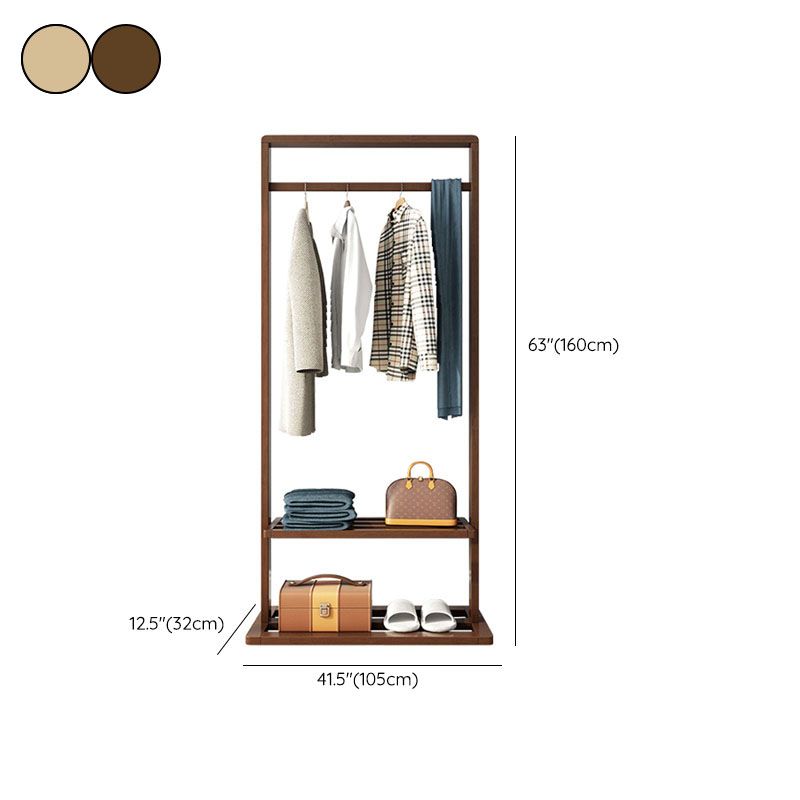 Zeitgenössische Aufbewahrungsgarderobe, freistehende Holzgarderobe für das Wohnzimmer