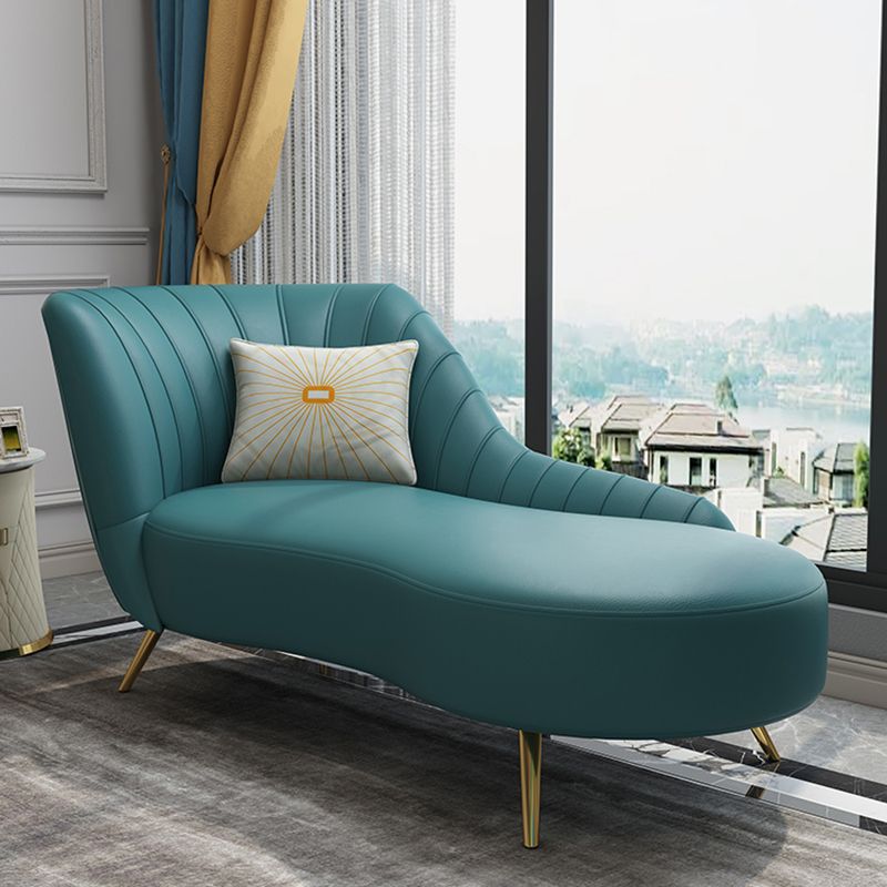 Modern Leather Chaise Lounge Upholstered Lounge with Flared Arms for Bedroom Clearhalo 'Chairs & Seating' 'Chaise Lounge' 'chaise_lounge' 'furn' 'furn_chaise_lounge' 'Furniture' 'Living Room Furniture' 1200x1200_05c6d708-1ba9-42bd-a012-5fe916dc5e4e