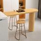 Industrial Irregular Pub Table Set 1/3 Pieces Wooden Counter Table Set Clearhalo 'Bar Furniture' 'furn' 'furn_home_bar_bar_sets' 'Furniture' 'Home Bars & Bar Sets' 'home_bar_bar_sets' 'Kitchen & Dining Furniture' 1200x1200_05c6fc56-3685-4abc-a3d2-73097a4ba693
