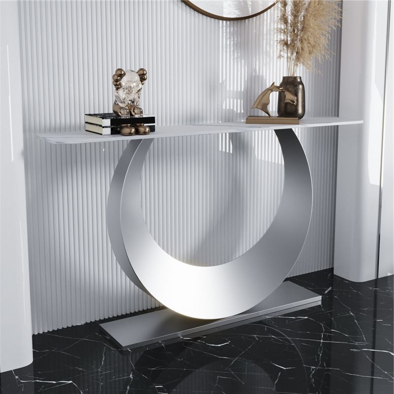 Rectangle Console Accent Table Glam Antique Finish Console Sofa Table