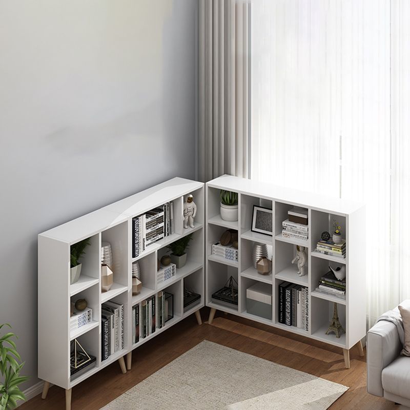 Scandinavian 9-inch Wide Cube Bookshelf Wood Home Floor Type Bookcase