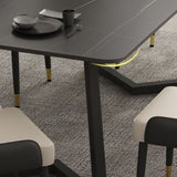 Minimalist Traditional Height Sintered Stone Top Dining Table Rectangle Dining Room Set For Kitchen Clearhalo 'Dining Room Sets' 'Dining Tables & Seating' 'dining_room_set' 'furn' 'furn_dining_room_set' 'Furniture' 'furniture_dining_room_set' 'Kitchen & Dining Furniture' 'kitchen&dining_furn' 'kitchen' 1200x1200_05c8ab96-a537-4310-ab45-dc0749fc9df5