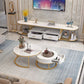 Glam Slate Top TV Media Stand 2-Drawer Media Console with Shelves Clearhalo 'furn' 'furn_tv_stands_entertainment_centers' 'Furniture' 'Living Room Furniture' 'TV Stands & Entertainment Centers' 'TV Stands & Media Storage Furniture' 'tv_stands_entertainment_centers' 1200x1200_05cb118e-03dd-4dbc-b6fd-a2f7f6b8e09d