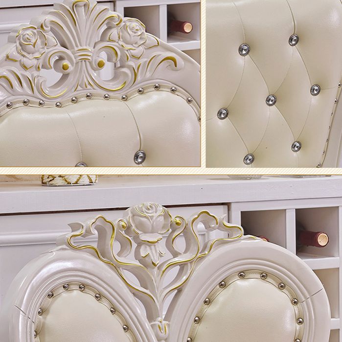 ビクトリアスタイルの長方形テーブルセット1/2/5ピース家に向けてダイニングセット