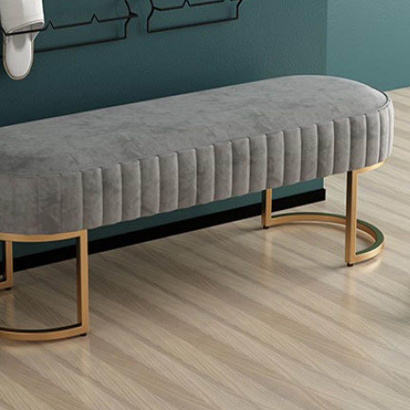Banca sedute imbottita glam Benca ovale e panca per camera da letto, 16 "W