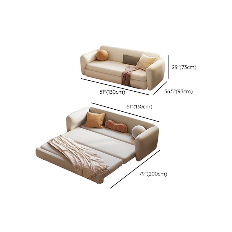 Recessed Arms Futon Sofa Bed Cushion Back Pillow Included Sleeper Sofa Clearhalo 'furn' 'furn_futons' 'Furniture' 'Futons & Daybeds' 'Futons' 'Living Room Furniture' 1200x1200_05ccd529-0365-4933-a98a-a96e19243936