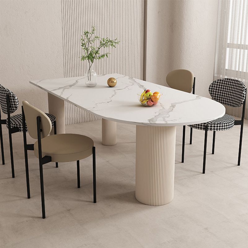 Eigentijdse stijl dineren gesinterde stenen tafel metalen tafel voor keuken