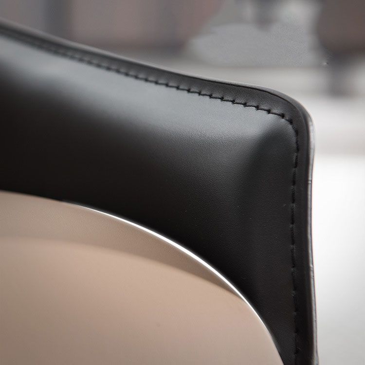 Modern Style Arm Chair Faux Leather Dining Chair for Dining Room Clearhalo 'Dining Chairs' 'Dining Tables & Seating' 'dining_chair' 'furn' 'furn_dining_chair' 'Furniture' 'furniture_dining_chair' 'Kitchen & Dining Furniture' 1200x1200_05cfcf1e-e56a-4c4d-83ab-ee71646ef1f3