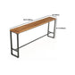 Industrial Rectangle Bistro Bar Desk Coffee Shop Trestle Bistro Bar Table Clearhalo 'Bar Furniture' 'Bar Tables' 'bar_tables' 'furn' 'furn_bar_tables' 'Furniture' 'Kitchen & Dining Furniture' 1200x1200_05cffc87-a3df-48d9-9712-4fb1a8bc257a