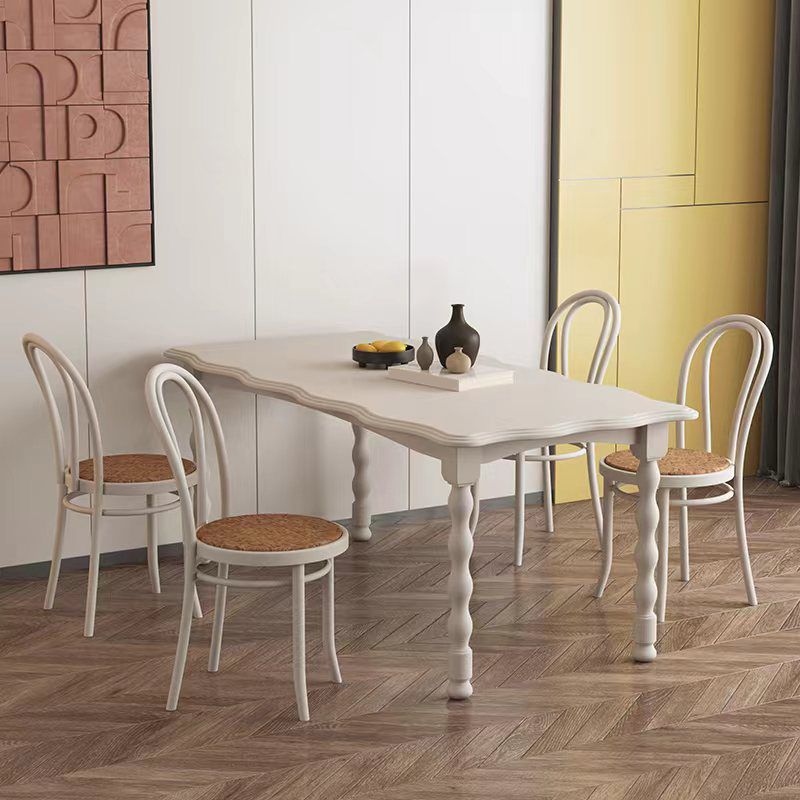 Moderner rechteckiger Holz-Esstisch, 1/2/4/5-teiliges Esszimmer-Set für Café
