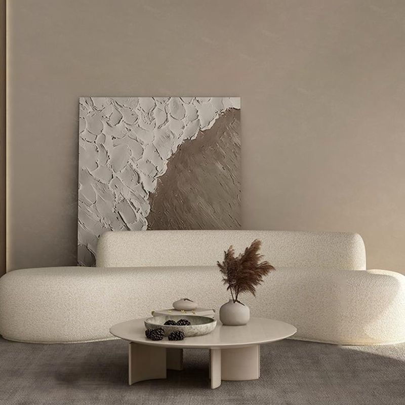 Divano in terapia con divano curvo a schiena stretta contemporanea per soggiorno per soggiorno