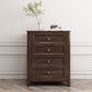 Traditional Style Chest Brown Bedroom Storage Chest with Multi Drawers