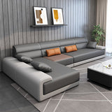 Modern Pillow Top Arm Sectionals 133.86"Lx 70.87"W x 35.43"H High Back Sofa with Chaise Clearhalo 'furn' 'furn_sectionals' 'Furniture' 'furniture_sectionals' 'kitchen' 'kitchen_sectionals' 'Living Room Furniture' 'Sectionals' 1200x1200_05d795b6-12d6-4582-8560-a47cd060c57f