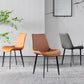 Contemporary Style Leather Dining Chairs Solid Back Armless Side Chairs (Set of 2) Clearhalo ' kitchen&dining_furn' 'Dining Chairs' 'Dining Tables & Seating' 'dining_chair' 'furn' 'furn_dining_chair' 'Furniture' 'furniture_dining_chair' 'Kitchen & Dining Furniture' 'kitchen' 1200x1200_05d7e30a-7c31-4e89-8382-ed1432f6dea0