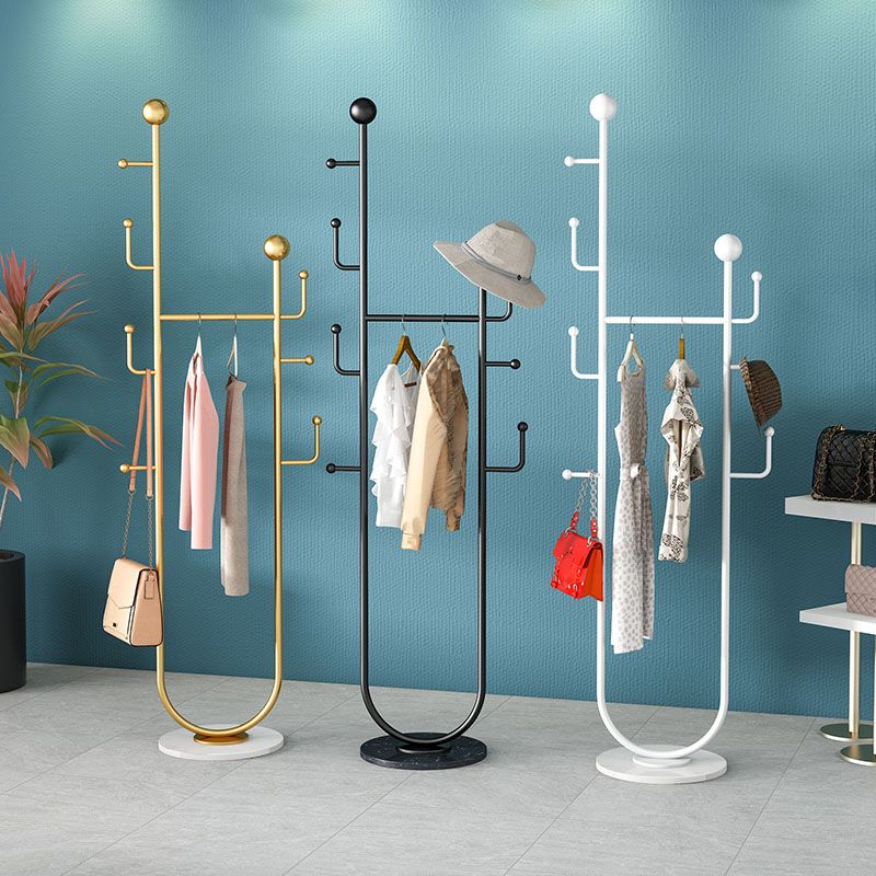 Briljante metalen jas hanger vaste kleur jas haken kaprek voor slaapkamer