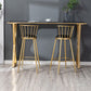 Glam 1/2/3 Pieces Sintered Stone Bar Table Set Rectangular Counter Set for Home Use Clearhalo 'Bar Furniture' 'furn' 'furn_home_bar_bar_sets' 'Furniture' 'Home Bars & Bar Sets' 'home_bar_bar_sets' 'Kitchen & Dining Furniture' 1200x1200_05da1fcf-8cbc-41ed-98bf-e24243adb8c3