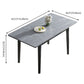 Modern Collapsible Sintered Stone Dining Room Table with 4 Metal Legs for Kitchen Dining Set Clearhalo 'Dining Room Sets' 'Dining Tables & Seating' 'dining_room_set' 'furn' 'furn_dining_room_set' 'Furniture' 'furniture_dining_room_set' 'Kitchen & Dining Furniture' 'kitchen&dining_furn' 'kitchen' 1200x1200_05db3719-c831-4d7e-96e0-262137038f4b