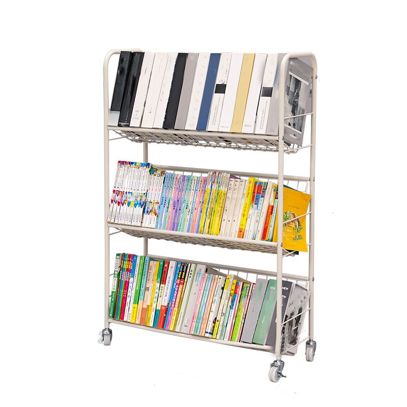 Contemporary Style Bookshelf White Bookcase for Home Office Study Room Clearhalo 'Bookcases' 'furn' 'furn_bookcases' 'Furniture' 'furniture_bookcases' 'kitchen' 'kitchen_bookcases' 'Living Room Furniture' 'Office Furniture' 1200x1200_05dc5bbe-d144-475c-9de8-321e8575d719