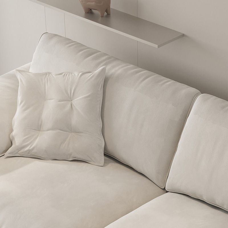 ホワイトファブリックスリーパーソファの収納引き出し布団フレーム付きグラム布団