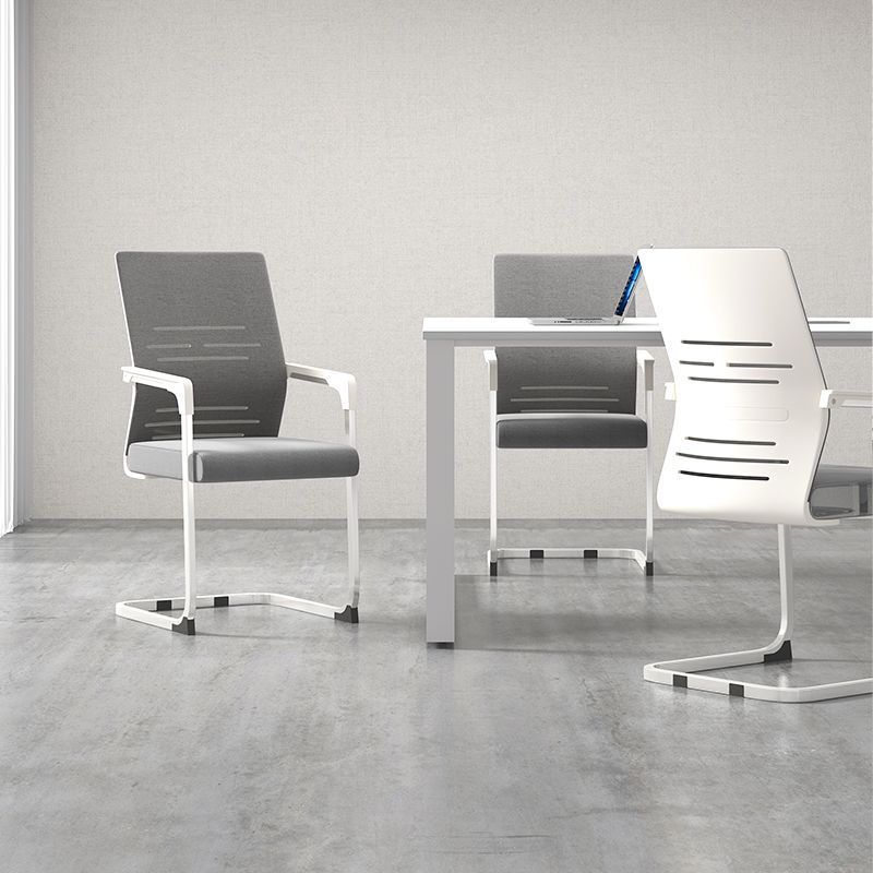 Sedia da ufficio a armi fisse moderna senza ruote sedia da gioco ergonomico