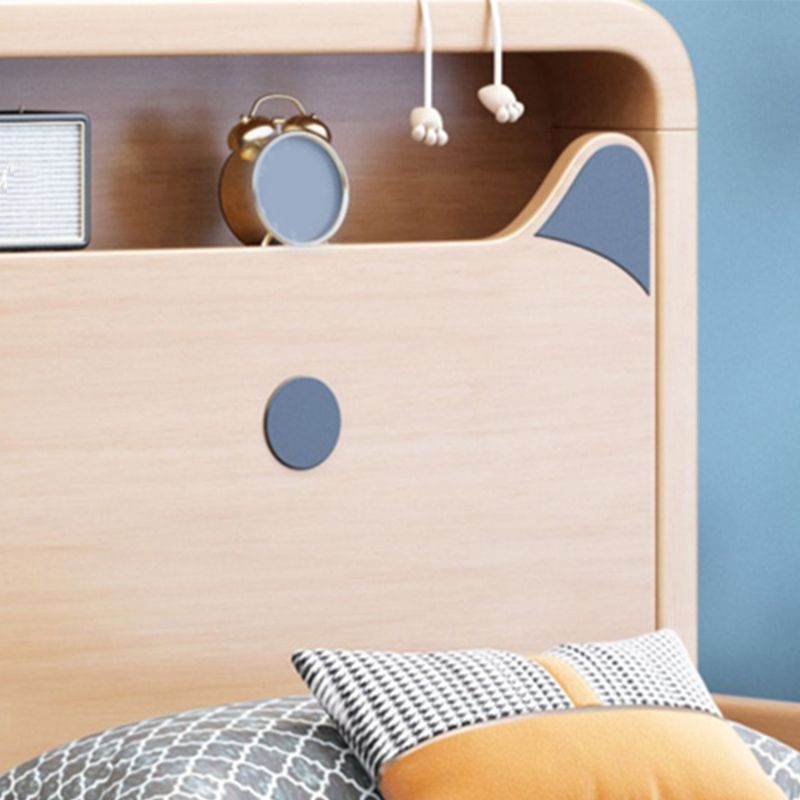 Skandinavische rechteckige Tafel -Kopfteil -Standardbett mit Beinen