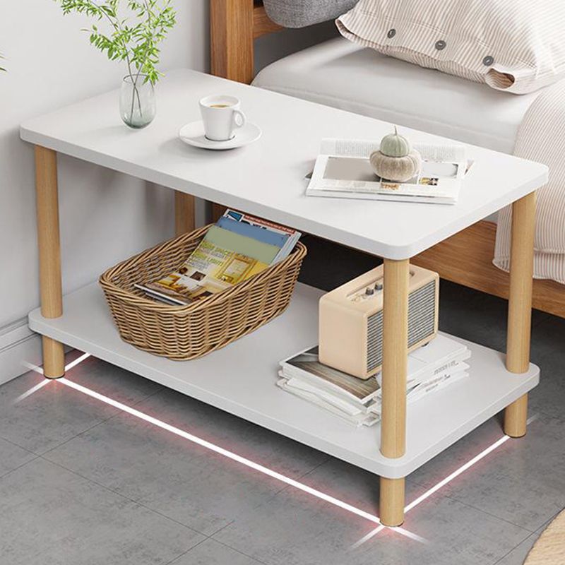 Scandinavian Open Storage Accent Table Nightstand 21" Tall with Legs Clearhalo 'Bedroom Furniture' 'furn' 'furn_night_stand' 'Furniture' 'night_stand' 'Nightstands' 1200x1200_05e3d047-5f89-4231-ac9e-652a458e88fe