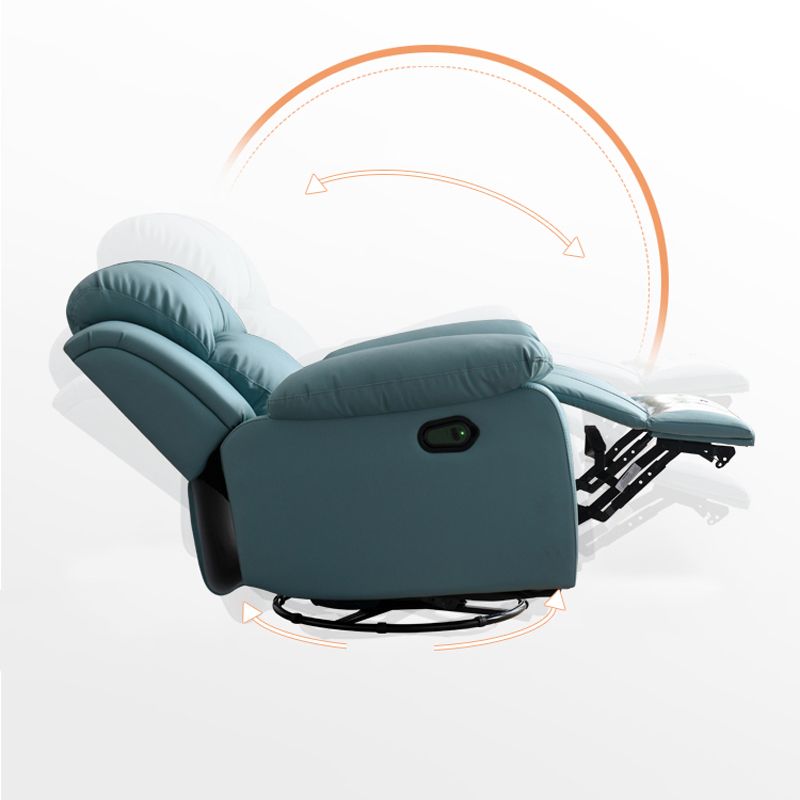 Solid Color Home Theater Recliner Bonded Leather Contemporary Chair for Home Clearhalo 'Chairs & Seating' 'furn' 'furn_recliners' 'Furniture' 'Living Room Furniture' 'Recliners' 1200x1200_05e5b75a-c18a-4c4e-b74a-b67f8582c869